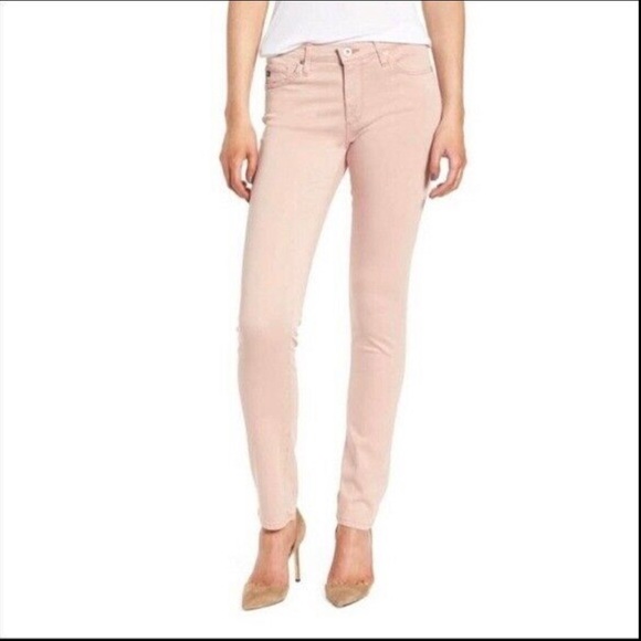 AG Adriano Goldschmied The Stevie Ankle blush pink jeans - Picture 11 of 15